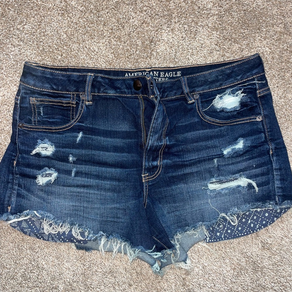 American Eagle Distressed Jean Shorts